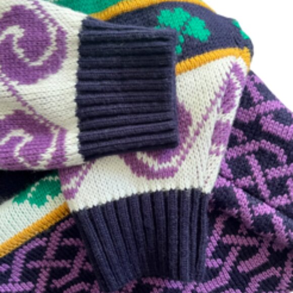 Vintage 90's Wollen Mills Family Company Women's Irish Sweater - Picture 9 of 12